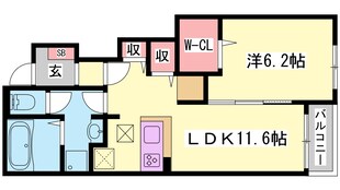 播州赤穂駅 徒歩25分 1階の物件間取画像